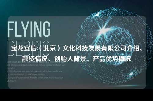 宝龙安信（北京）文化科技发展有限公司介绍、融资情况、创始人背景、产品优势概况