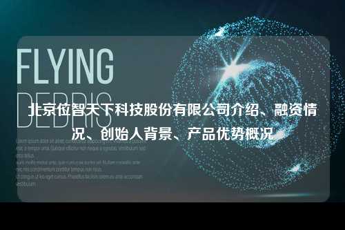 北京位智天下科技股份有限公司介绍、融资情况、创始人背景、产品优势概况