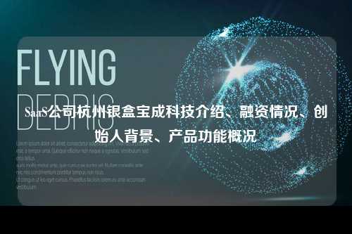SaaS公司杭州银盒宝成科技介绍、融资情况、创始人背景、产品功能概况