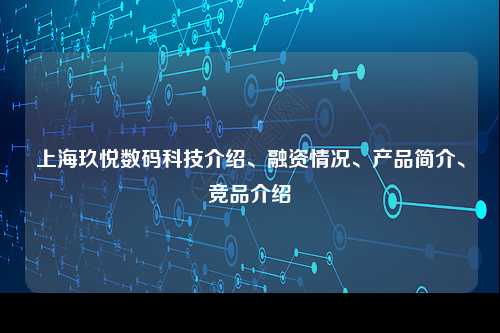 上海玖悦数码科技介绍、融资情况、产品简介、竞品介绍